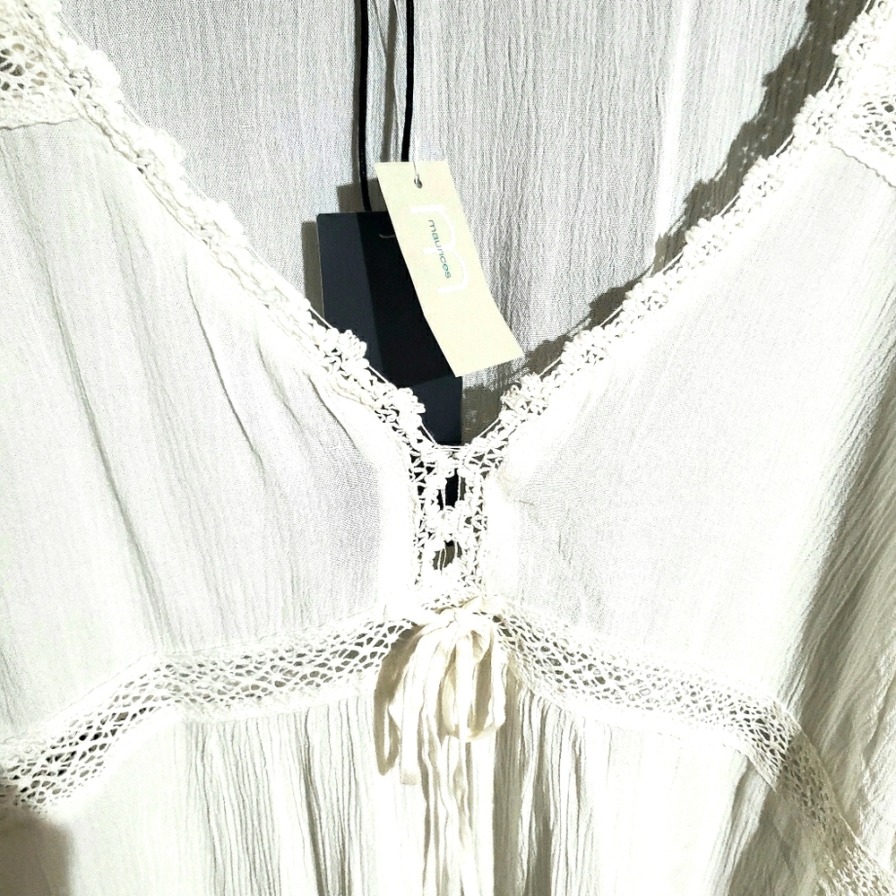Silver Jean Company White Blouse